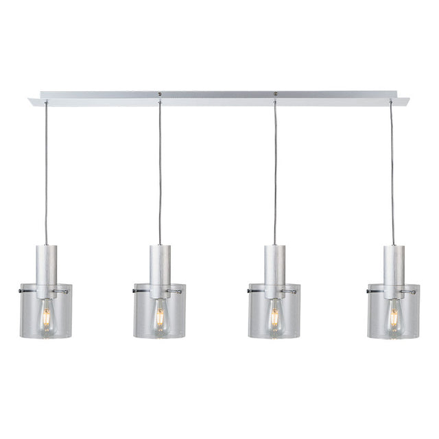 CLEAR VINTAGE GLASS PENDANT