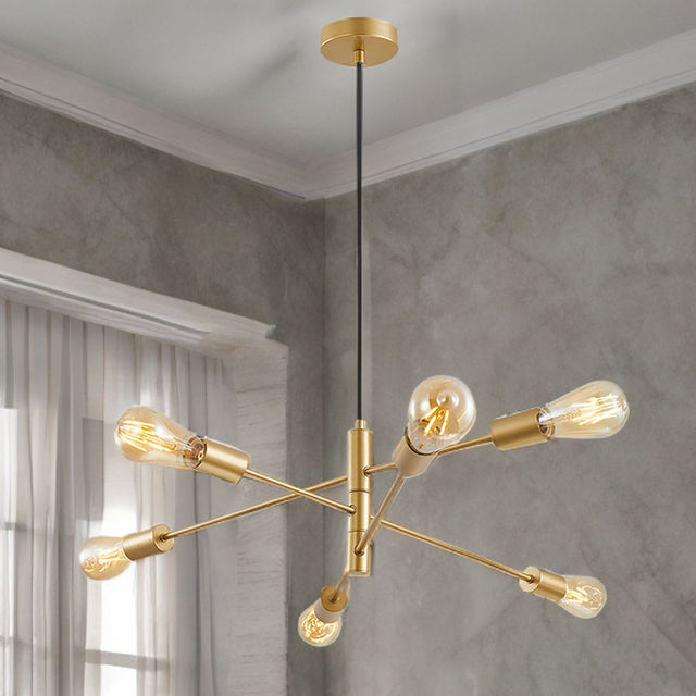 6L Satin Brass Venus Pendant Fitting