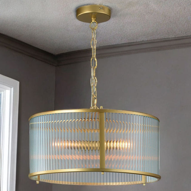 Carter Ribbon Glass Pendant