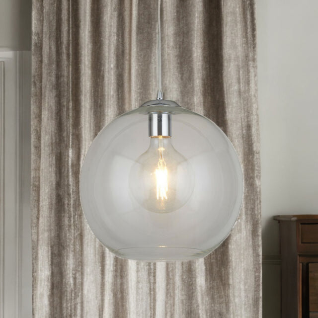 Clear Globe Glass Pendant