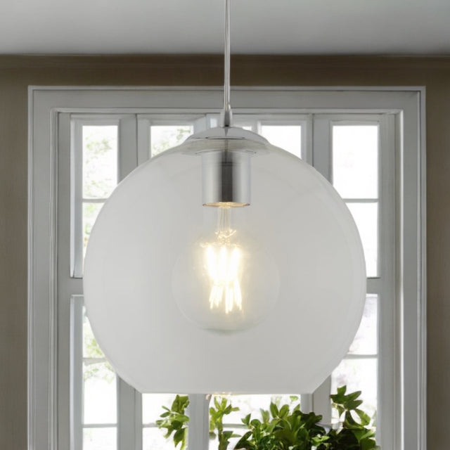 Clear Globe Glass Pendant