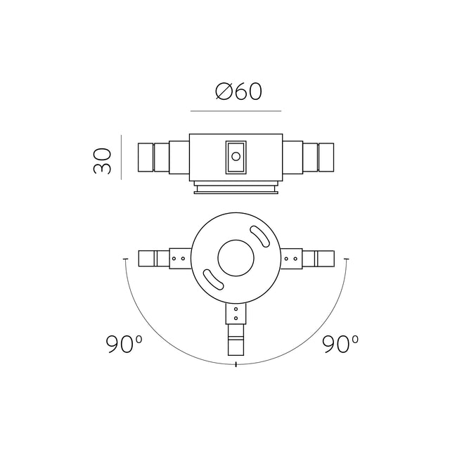 Easy Link T connector 90