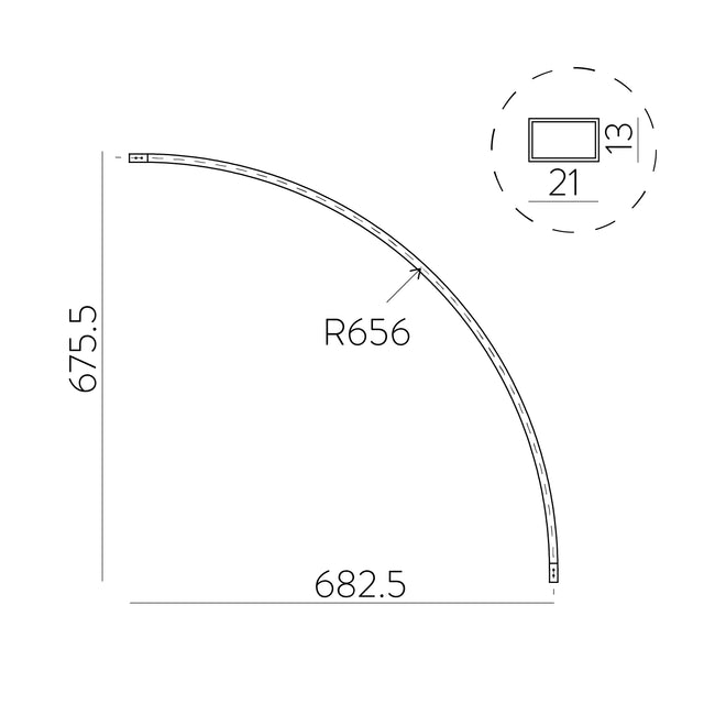 Easy Link Curved Profile R 656mm