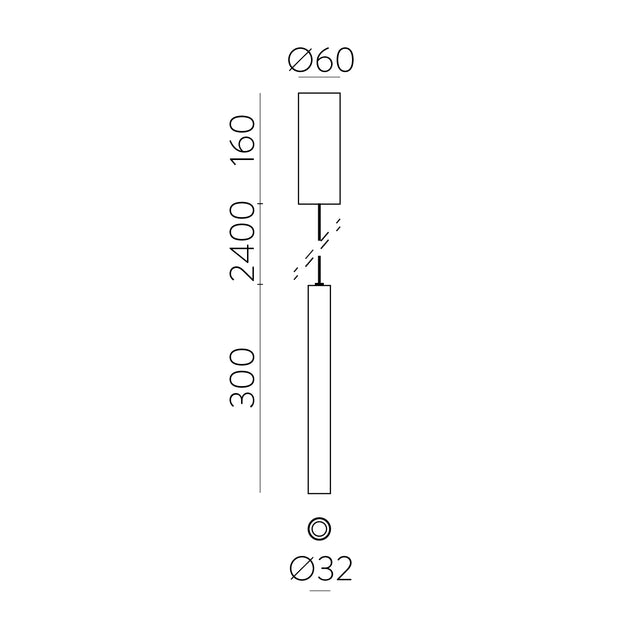 Pipe SLIM Pendant lamp