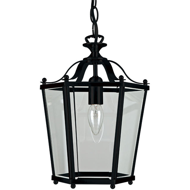 MATT BLACK PANEL LANTERN