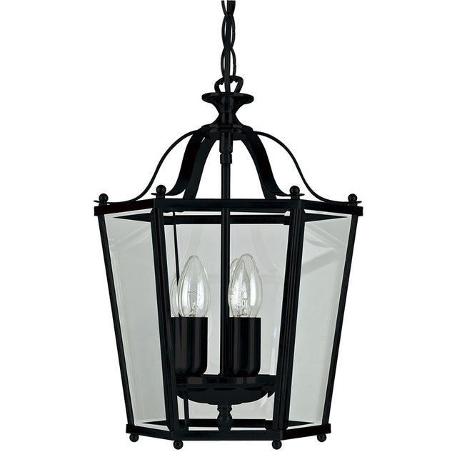 MATT BLACK PANEL LANTERN