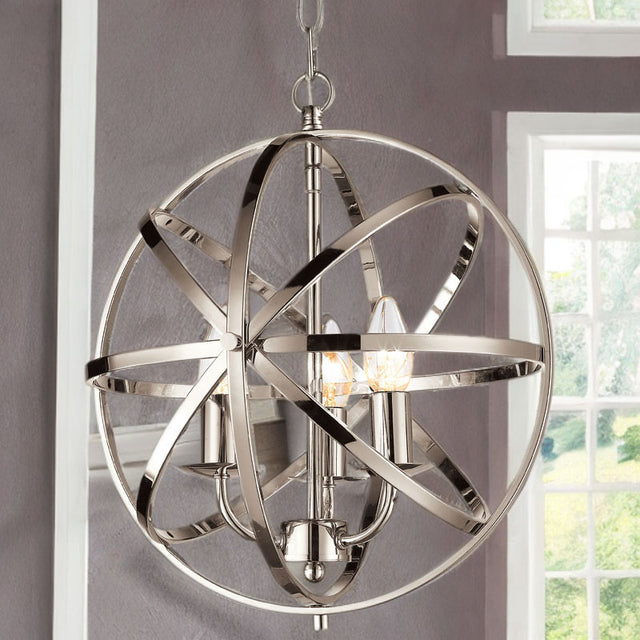 Satin Nickel Besca Round Pendant