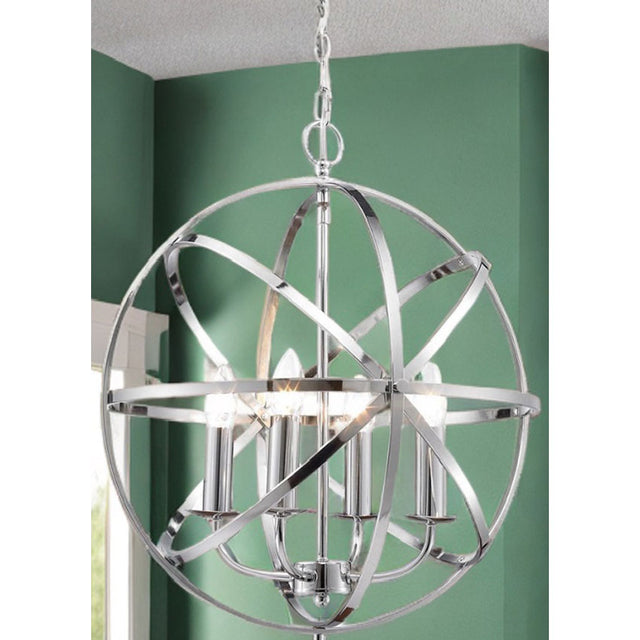 Polished Chrome Besca Round Pendant