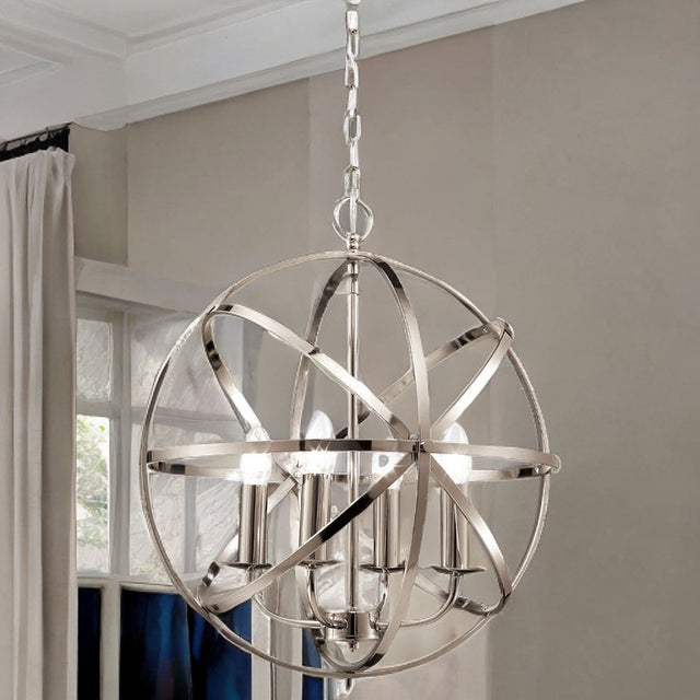 Satin Nickel Besca Round Pendant