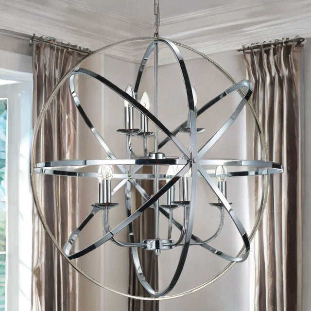 Satin Nickel Besca Round Pendant