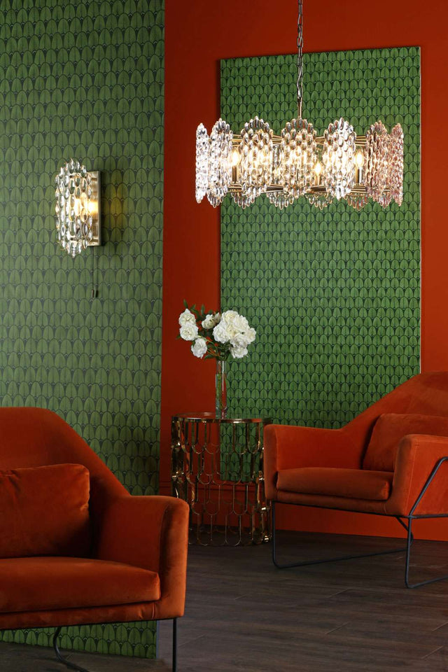Porthos Wall Light Antique Brass Glass