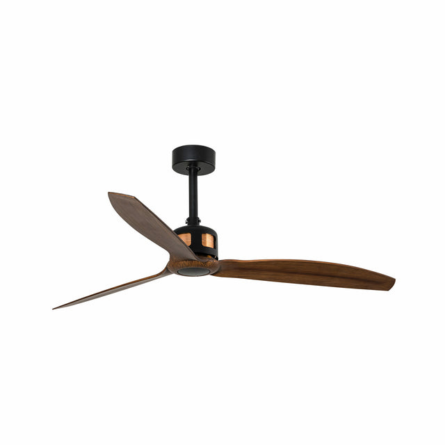 COPPER FAN Ø1280 MM BLACK 3 BLADES WOOD DARK