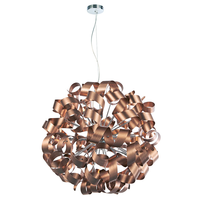 Rawley 12 Light Pendant Brushed Copper