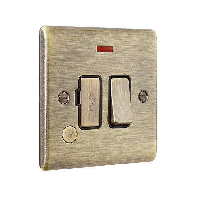 13A Switched Fused Spur Unit with Flex Outlet and Neon