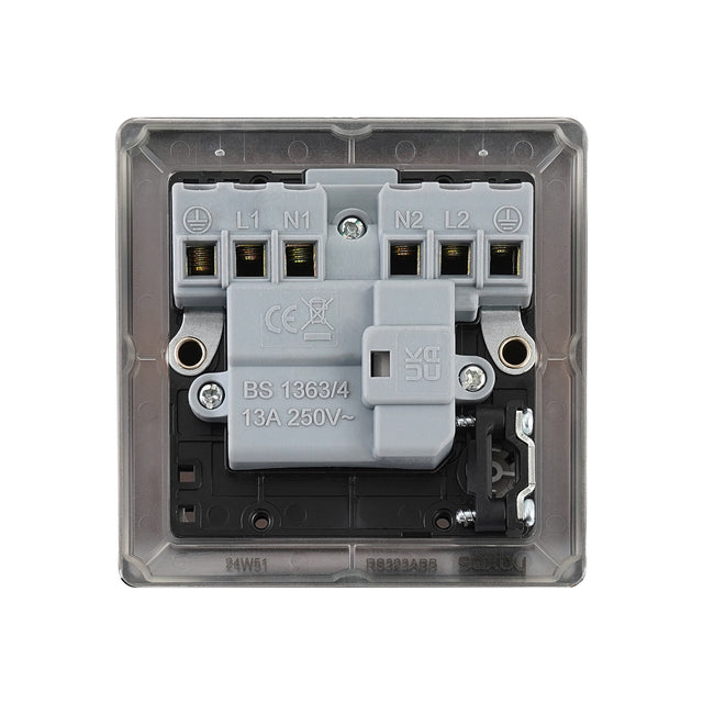 13A Switched Fused Spur Unit with Flex Outlet and Neon