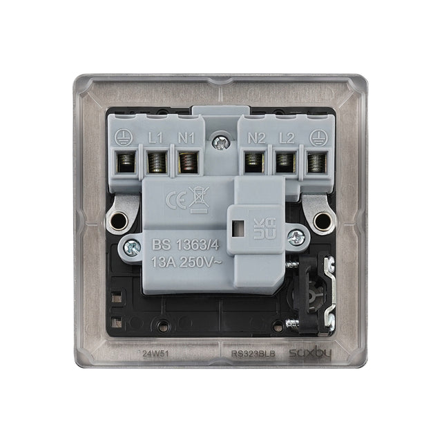 13A Switched Fused Spur Unit with Flex Outlet and Neon