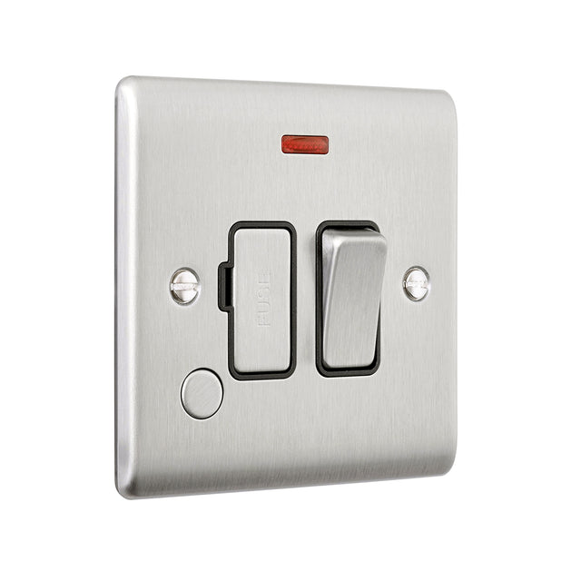 13A Switched Fused Spur Unit with Flex Outlet and Neon