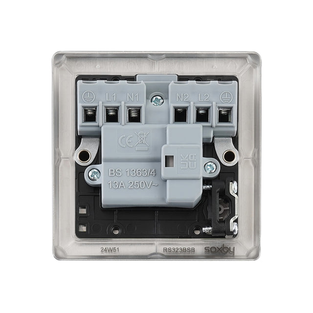 13A Switched Fused Spur Unit with Flex Outlet and Neon