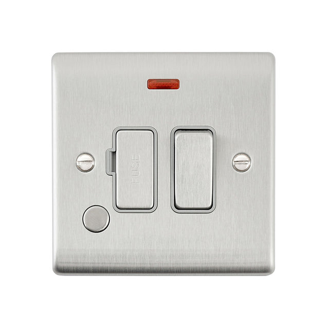 13A Switched Fused Spur Unit with Flex Outlet and Neon