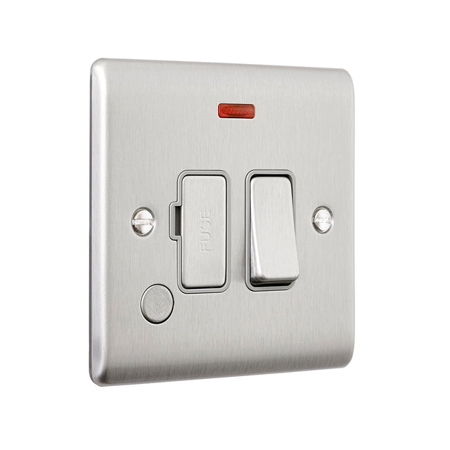 13A Switched Fused Spur Unit with Flex Outlet and Neon