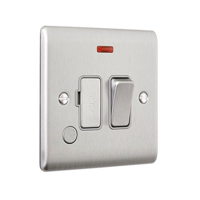 13A Switched Fused Spur Unit with Flex Outlet and Neon