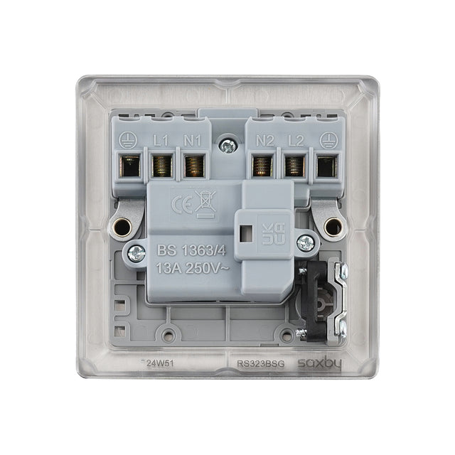 13A Switched Fused Spur Unit with Flex Outlet and Neon