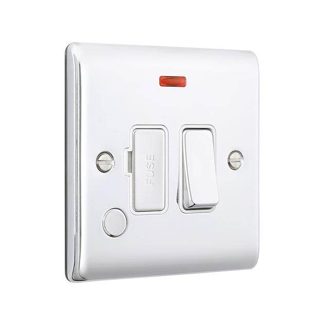 13A Switched Fused Spur Unit with Flex Outlet and Neon