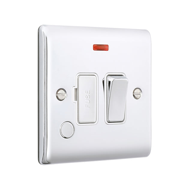 13A Switched Fused Spur Unit with Flex Outlet and Neon