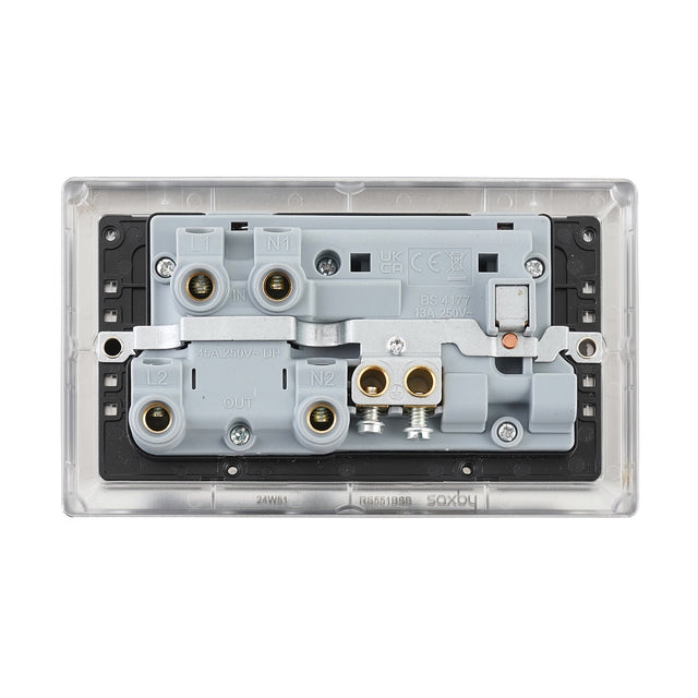 45A DP Cooker Switch with 13A Socket with Neon