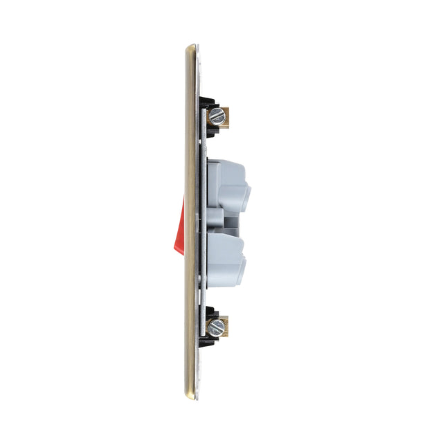 45A Large Plate DP Switch with Neon