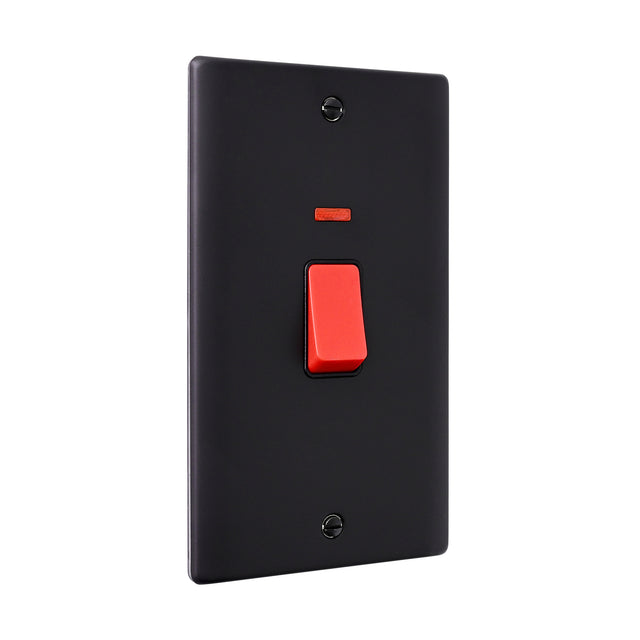 45A Large Plate DP Switch with Neon