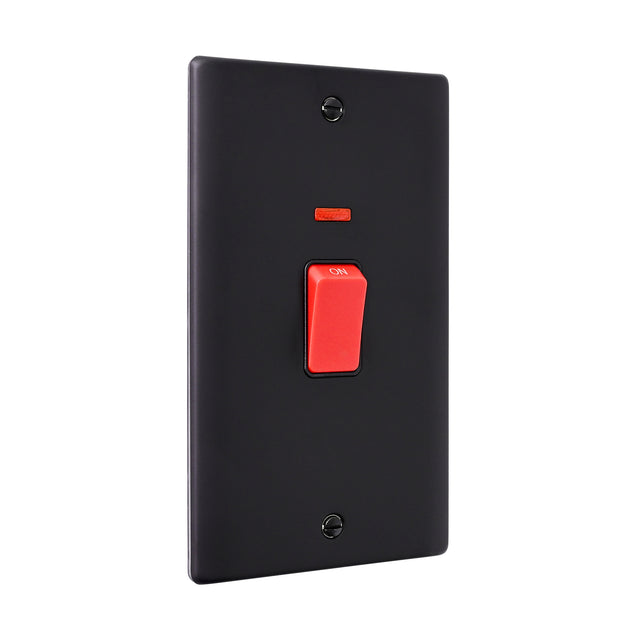 45A Large Plate DP Switch with Neon