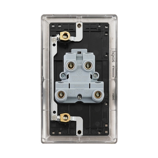 45A Large Plate DP Switch with Neon