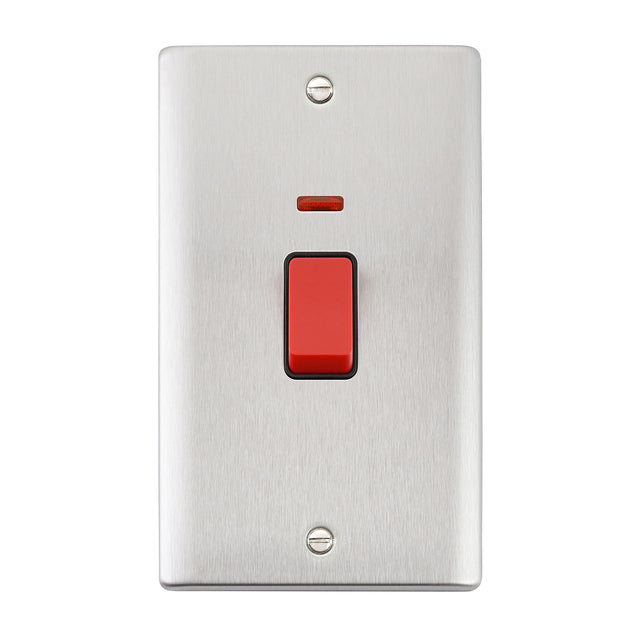 45A Large Plate DP Switch with Neon
