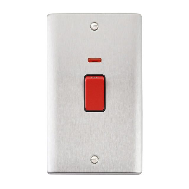 45A Large Plate DP Switch with Neon