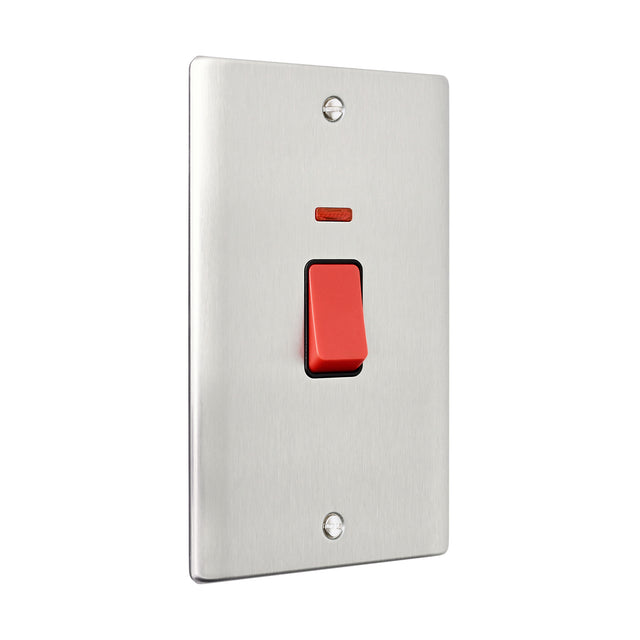 45A Large Plate DP Switch with Neon