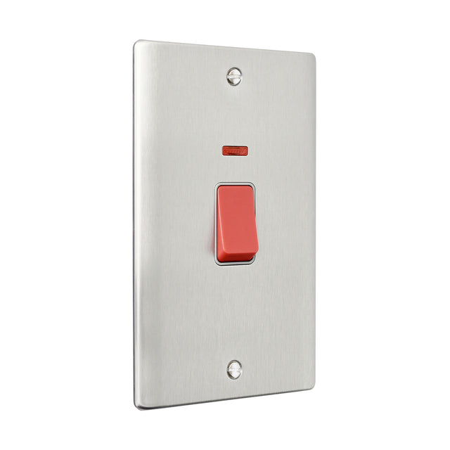 45A Large Plate DP Switch with Neon