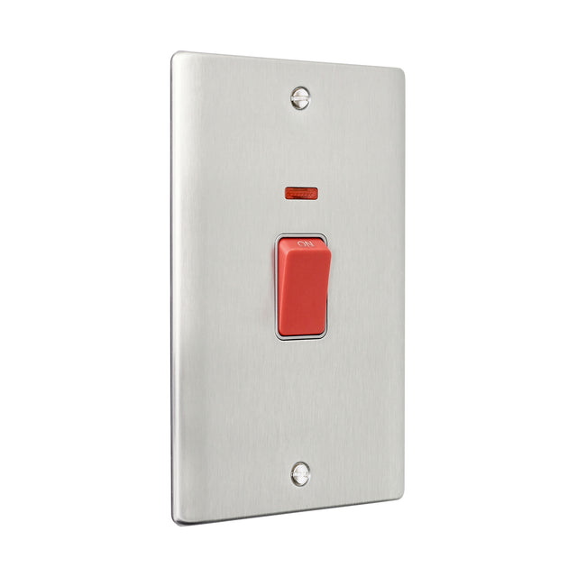 45A Large Plate DP Switch with Neon
