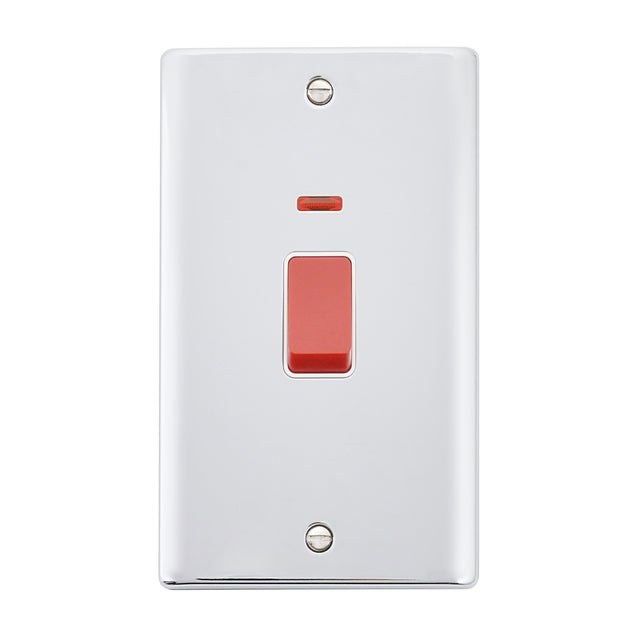 45A Large Plate DP Switch with Neon