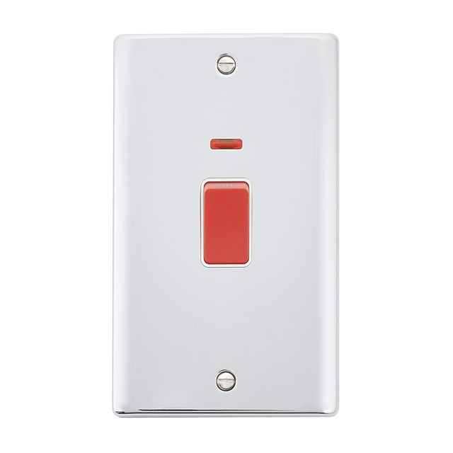 45A Large Plate DP Switch with Neon