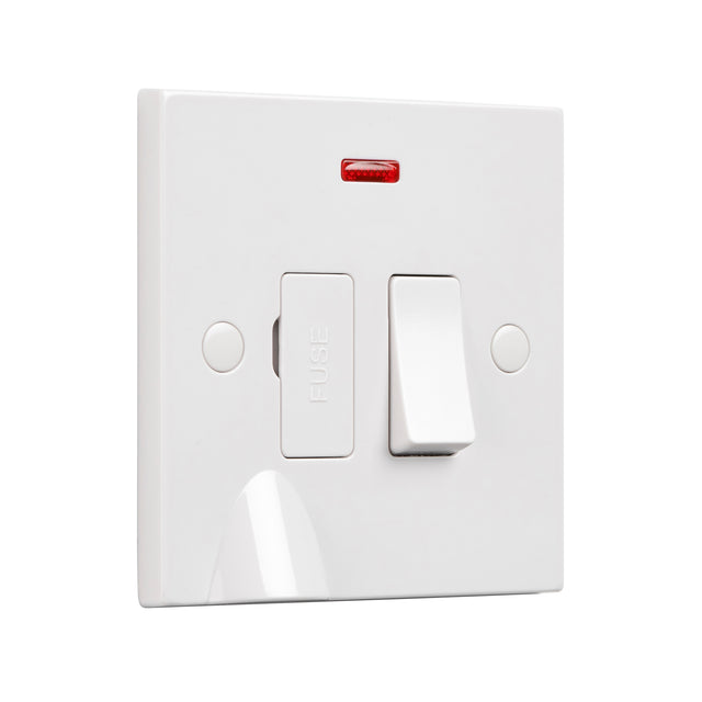13A Switched Fused Spur Unit with Flex Outlet and Neon