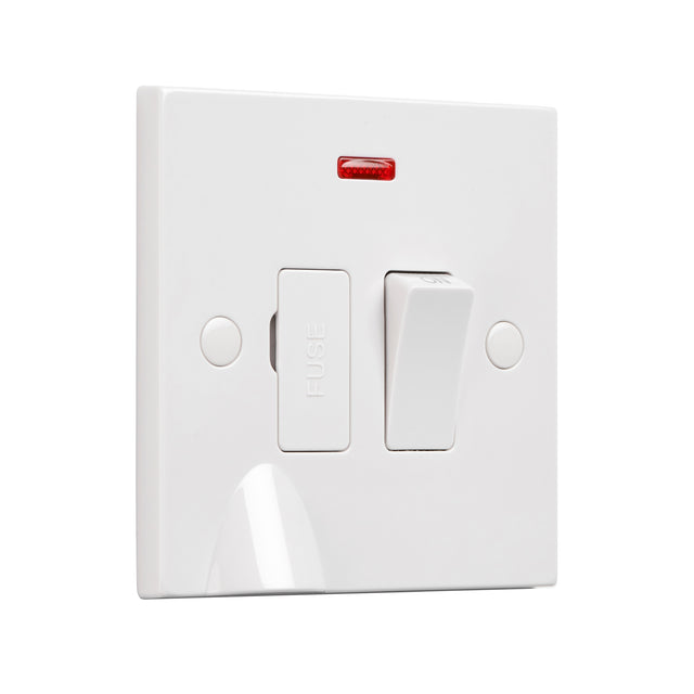 13A Switched Fused Spur Unit with Flex Outlet and Neon