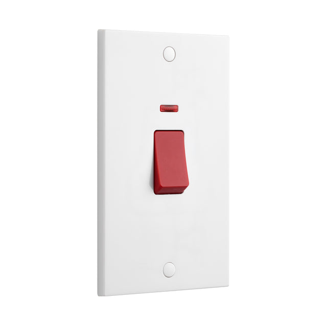 45A Large Plate DP Switch with Neon