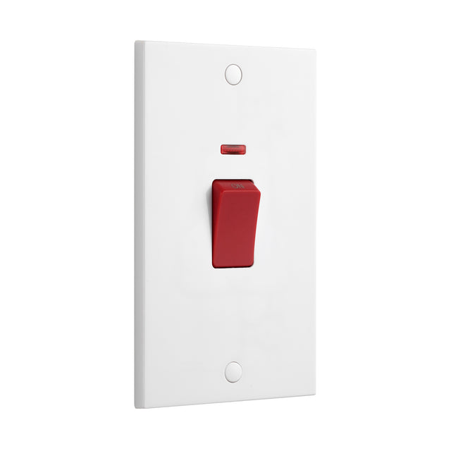 45A Large Plate DP Switch with Neon