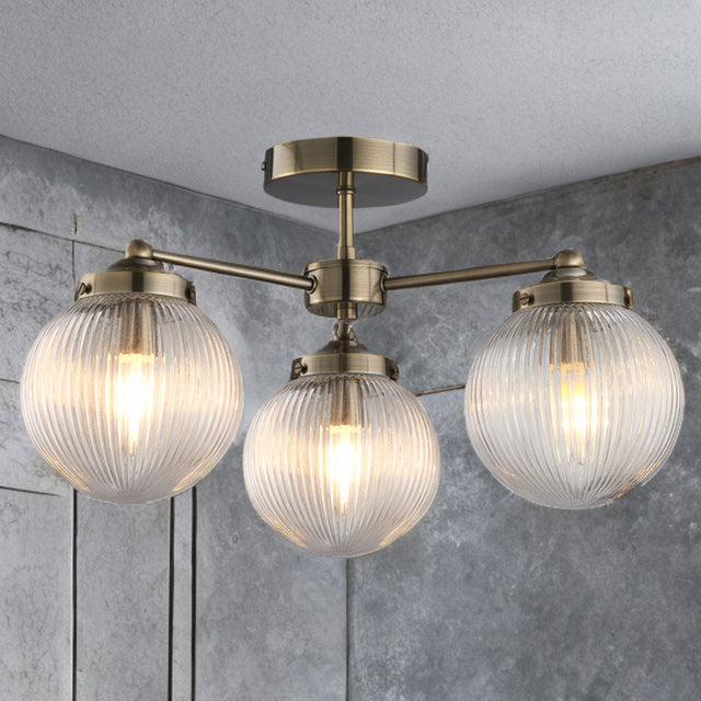 Aura Antiqua 3L Fitting In Antique Brass