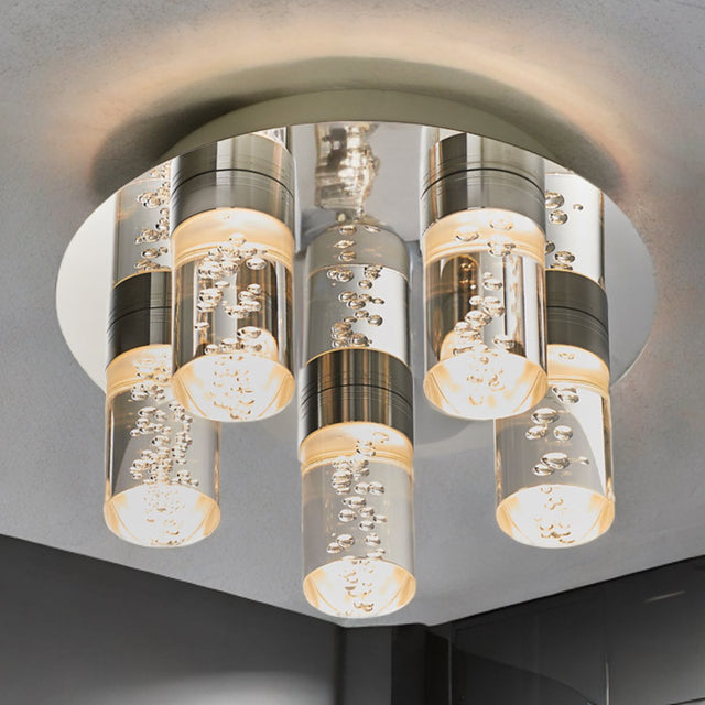 Polished Chrome Bubble Effect Led Ceiling Light