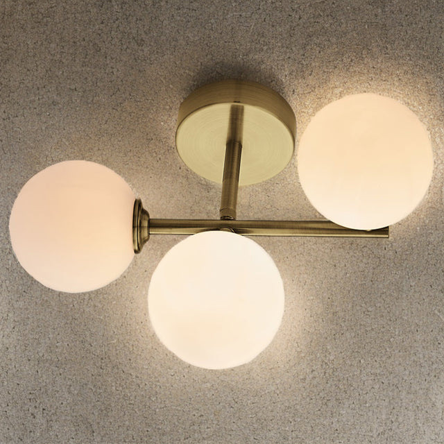 Antique Brass Mini Globes Surface Fitting