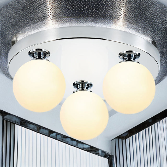 Polished Chrome Mini Globes Surface Fitting