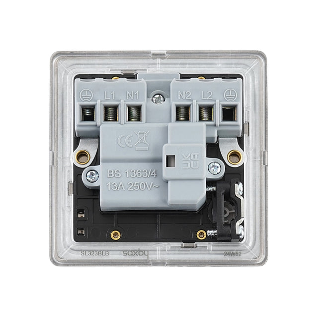 13A Switched Fused Spur Unit with Flex Outlet and Neon