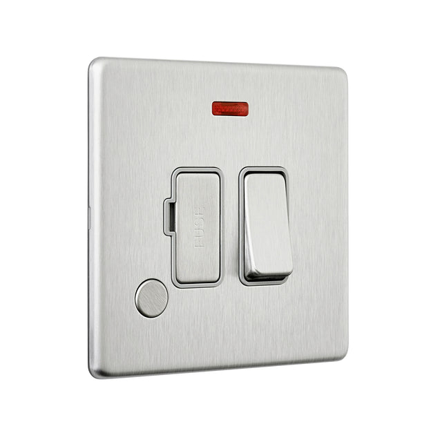 13A Switched Fused Spur Unit with Flex Outlet and Neon